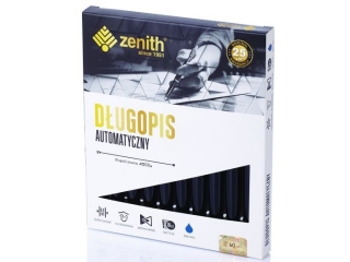 D�ugopis automatyczny metalowy 0,8 mm ZENITH 60 CLASSIC czarny korpus - 10 szt. box  [opakowanie=10szt]