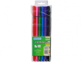 Cienkopisy  6 kolor�w SCHEMAT  0.4mm (8132)