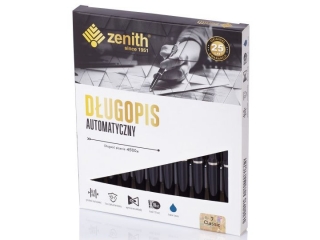 D�ugopis automatyczny Zenith 7 - box 10 sztuk, czarny