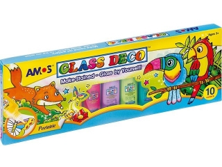 Farby witra�owe AMOS GD22P10 - 22 ml x 10 kolor�w