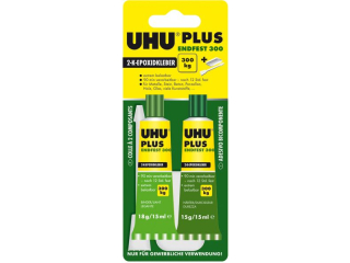KLEJ EPOKSYDOWY PLUS ENDFEST 300, 33G (18G �YWICA+15G UTWARDZACZ) BLISTER UHU