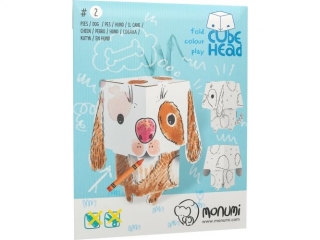 Kolorowanka MONUMI CubeHead 3D normal - Pies