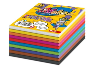 Bibu�a KOSTKA 10x10 cm 10 kolor�w mix. PAS-7511