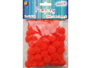 Pompony POM-407 pomara�czowe 2cm op.60szt.