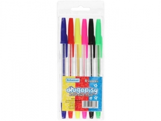 D�ugopisy fluo SCHEMAT 6 kolor�w