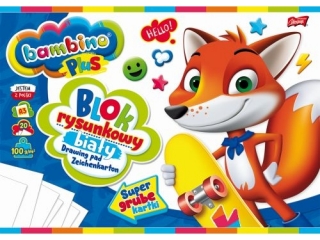 Blok rysunkowy A3, 20k BAMBINO PLUS