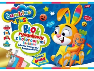 Blok rysunkowy kolorowy A3 16k. 100g ST.MAJEWSKI Bambino