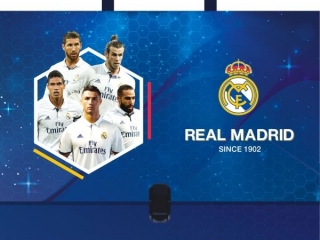 Teczka z r�czk� A4, twarda oprawa Real Madrid 3