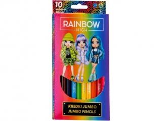 Kredki Jumbo 10 kolor�w - Rainbow High