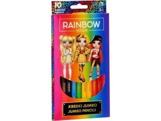 Kredki Jumbo 10 kolor�w - Rainbow High