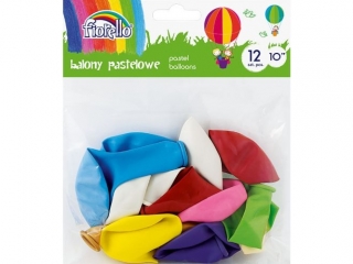 Balony FIORELLO 10" 12szt. mix kolor�w pastel