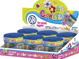 Brokat sypki ASTRA 50g x 2 kolory (z�oty, srebrny)