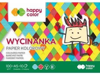 Blok Wycinanka  A5 10k. HAPPY COLOR 100g
