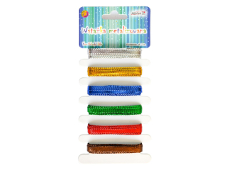 Wst��ka metalizowana WSM-1027 6mmX2m 6 kolor�w PROM