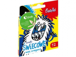 Kredki Fiorello �wiecowe 12 kol. EXTRA (sz)(p) opak=48szt  SUPER-HURT