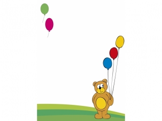 Dyplomy BENIAMIN dzieci�ce A4 20szt. - Mi� z balonikami
