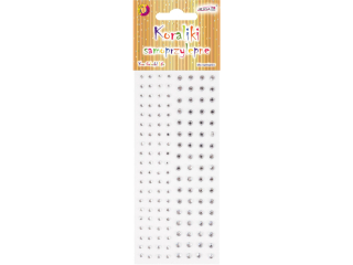 D�ety JET-3041 kryszta�ki samoprzylepne, bezbarwne 2-3mm.