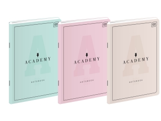 Zeszyt A4 60k. INTERDRUK 90g Academy pastel, kratka