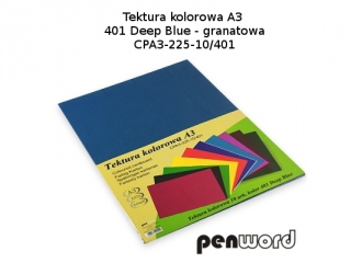 BRYSTOL/TEKTURA KOL. A3 401 DEEP BLUE/GRANATOWA a10 CPA3-225-10�(SZPSH)