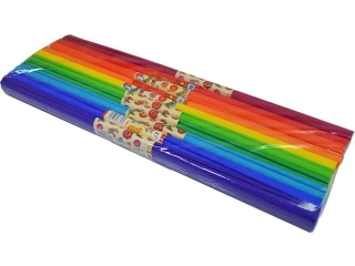 Bibu�a papierowa marszczona op. 10 szt. Kolor 34 - mix spectrum 8729 [opakowanie=5paczek] (prx)