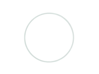 Ring metalowy RB-18 bia�y �r. 18 cm