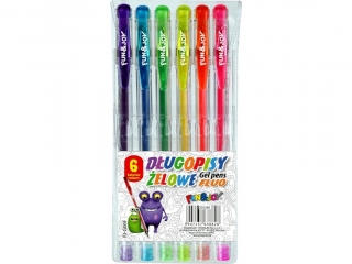 D�ugopisy �elowe fluo FUN&JOY  6 kolor�w