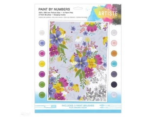 DU�Y ZESTAW DO MALOWANIA PO NUMERACH - ARTISTE - CROWDED FLORALS