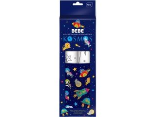 Kolorowanka pod�ogowa INTERDRUK z naklejkami 2szt 86x29cm BB Kosmos