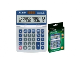 Kalkulator biurowy TooR TR-2213A -12 pozycji, metalow� pokry
