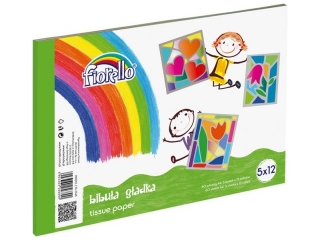 Bibu�a g�adka FIORELLO blok A4 60ark, 12 kolor�w