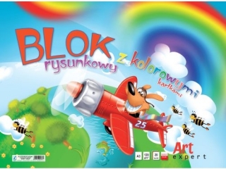 Blok rysunkowy kolorowy A3 20k. 120g KRESKA ArtExpert