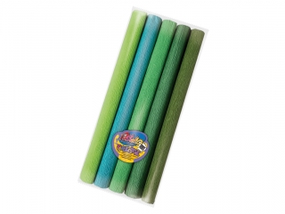 Bibu�a MINI 25x200 cm mix ODCIENI ZIELONYCH 5 kolor�w PAS-6765
