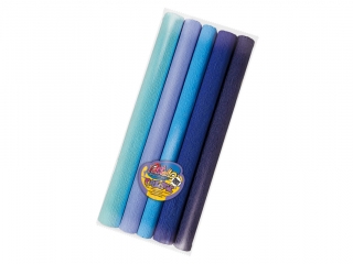 Bibu�a MINI 25x200 cm mix ODCIENI NIEBIESKICH 5 kolor�w PAS-6796