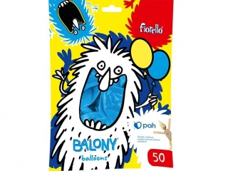 BALONY 10" METAL NIEBIESKI Fiorello 50 szt.