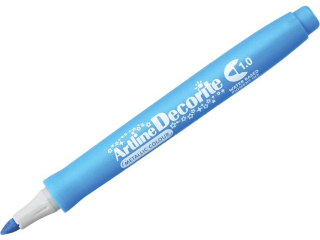 Marker permanentny ARTLINE DECORITE ko�c�wka okr�g�a 1, 0mm - niebieski metaliczny [opakowanie=12szt]