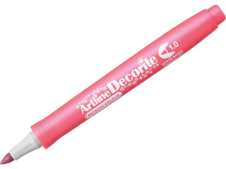 Marker permanentny ARTLINE DECORITE ko�c�wka okr�g�a 1, 0mm - r�owy metaliczny [opakowanie=12szt]