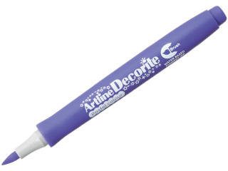 Marker permanentny ARTLINE DECORITE BRUSH ko�c�wka p�dzelkowa - fioletowy pastel [opakowanie=12szt]
