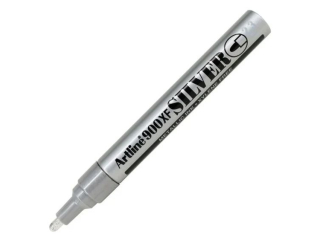 Marker olejowy dekoracyjny ARTLINE ko�c�wka okr�g�a 2, 3mm - srebrny [opakowanie=12szt]