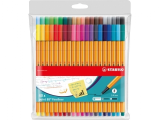 Cienkopis STABILO Point 88 - etui 40szt.