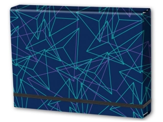 Teczka A4 PENMATE Lux na gumk� - wz�r geometria