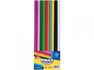 Bibula marszczona ASTRAPAP 50*200 cm, MIX 10 kol., zestaw