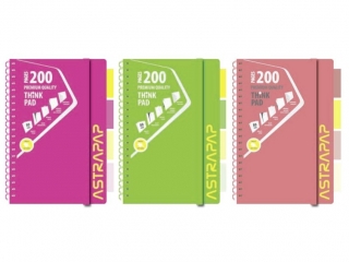 Ko�ozeszyt PP A4 200k. ASTRAPAP Neon line, kratka