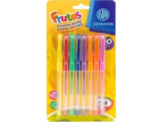 D�ugopisy �elowe zapachowe ASTRA FRUTOS - 8 kolor�w  [opakowanie=24szt]