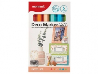 Marker Dekoracyjny Deco Marker 463 - zestaw 6 kolor�w pastelowych ko�c�wka XF