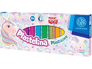 Plastelina ASTRA Jednoro�ec 12 kolor�w