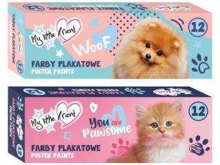 Farby plakatowe ST.MAJEWSKI My little friend 12 kolor�w 20ml