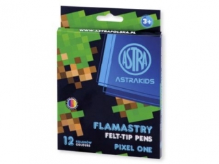 Flamastry okr�g�e ASTRAKIDS Pixel One - 12 kolor�w