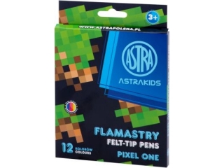 Flamastry okr�g�e ASTRAKIDS Pixel One - 12 kolor�w