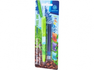 D�ugopis wymazywalny 0,6 mm ASTRAPEN Oops! Pixel One + 2 wk�ady niebieskie - 1+2 szt. blister