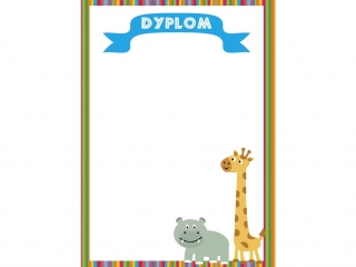 Dyplomy BENIAMIN dzieci�ce A4 20szt. - Afryka
